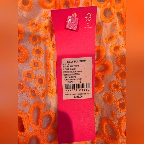 NWT Lilly Pulitzer Eyelet Dress - Picture 3 of 3